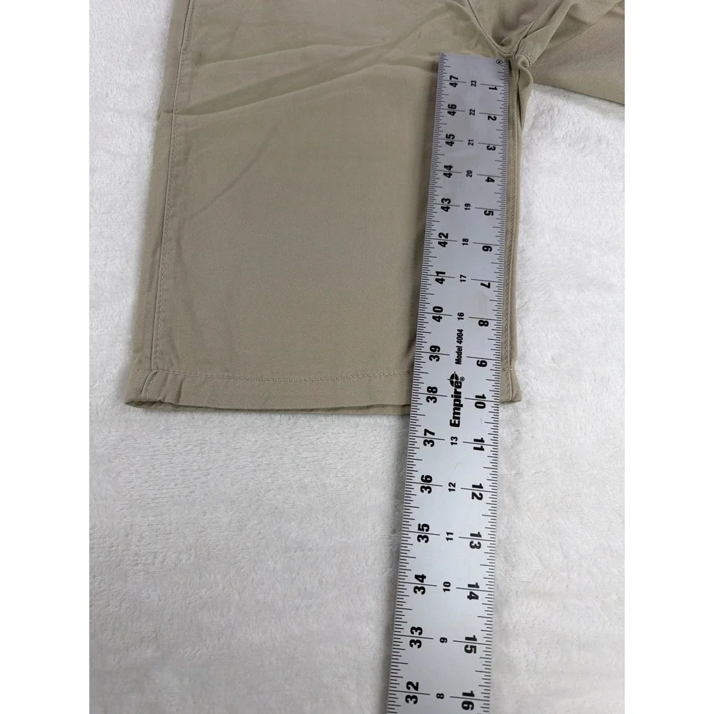 The Children's Place Chino Shorts Uniform Cotton Tan Boys Size 18 Slim 2pk